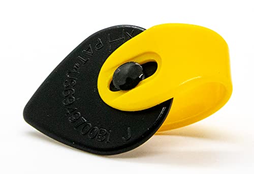 Fred Kelly Picks D5Jb L 3 Delrin Bumblebee Jazz Large Light Guitar Pick (3 Pack),Black/Yellow