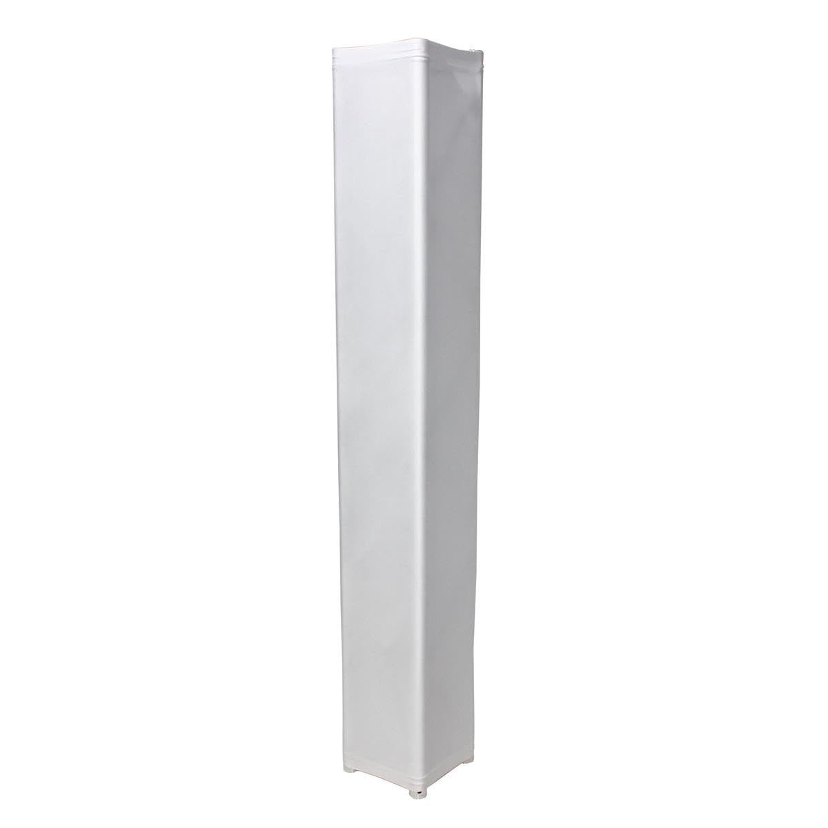 ProX XTC-SQ820TS-W White 8.20ft 2.50 meter Lycra Cover Scrim Sleeve fits 12' Quad Box Truss Segment