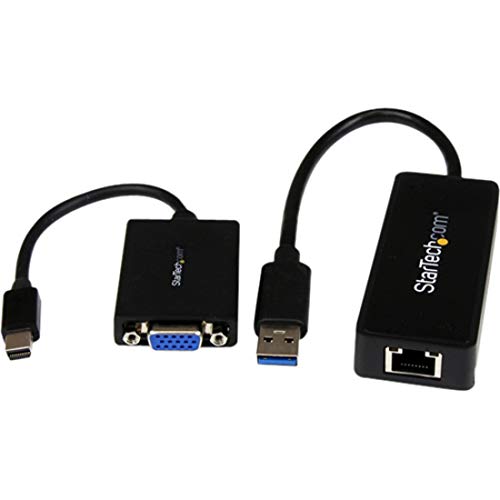 Startech.Com Lenovo Thinkpad X1 Carbon Vga And Gigabit Ethernet Adapter Kit   Mdp To Vga   Usb 3.0 To Gbe (Lenx1Mdpugbk)