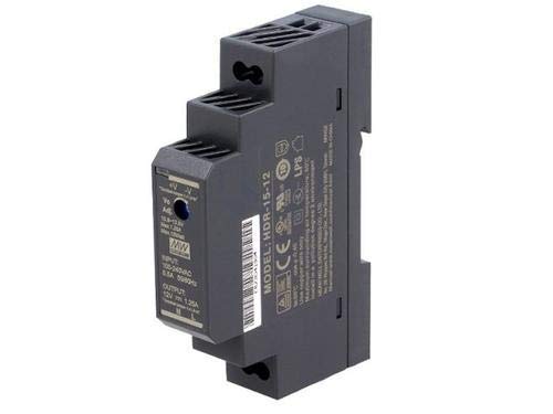 Mean Well Hdr 15 5 Ultra Slim Step Shape 1Su Din Rail Power Supply, 5V 2.4A 12W