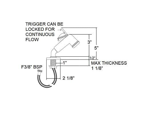 Scandvik Elbow Handle Pull Out Sprayer - White W/ 6' Hose,WBHDWB0178XB1SG