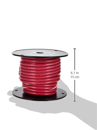 Ancor 112550 Marine Grade Electrical Tinned Copper Battery Cable (6-Gauge, Red, 500-Feet),WBHDWB000NV0HIG
