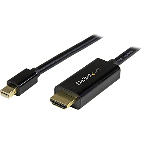 Startech.Com 6Ft Mini Displayport To Hdmi Cable   4K 30Hz Monitor Adapter Cable   Mdp Pc Or Macbook To Hdmi Display (Mdp2Hdmm2Mb