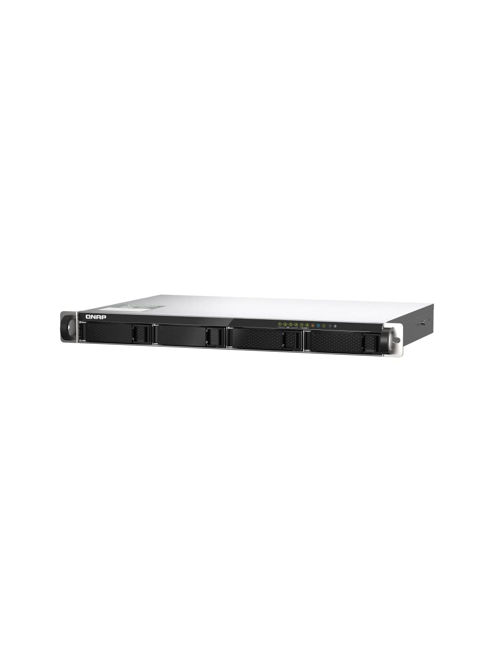 Qnap Ts 435Xeu 4G Us 4 Bay High Speed Short Depth Rackmount Nas With M.2 Nvme Ssd, Quad Core Marvell Octeon Cpu, 4Gb Ddr4 Memory