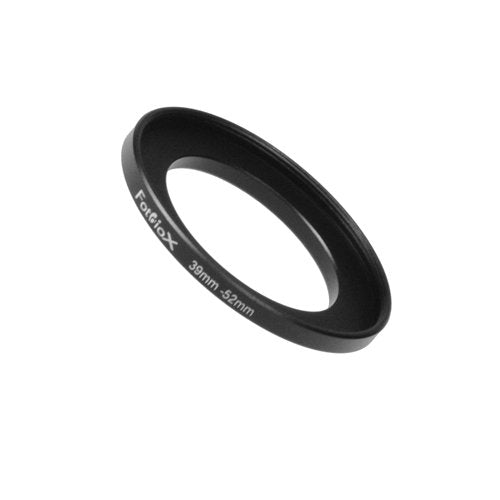 Fotodiox Metal Step Up Ring, Anodized Black Metal 39mm-52mm 39-52 mm