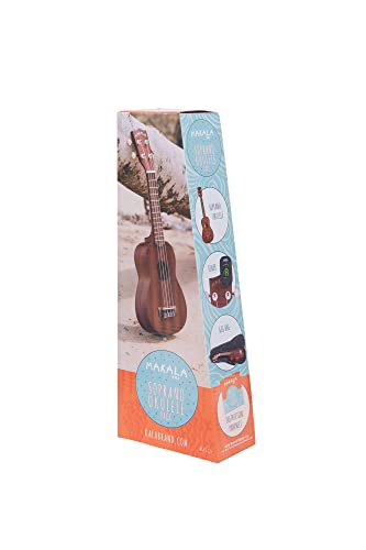 Kala Brand Music Co., 4 String Ukulele, Natural, Soprano (Mk S/Pack)