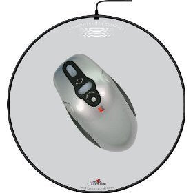 Key Connection Wlbf95 Battery Free Wireless Optical Mouse And Pad (Round) With Vertical And Horizontal Scroll