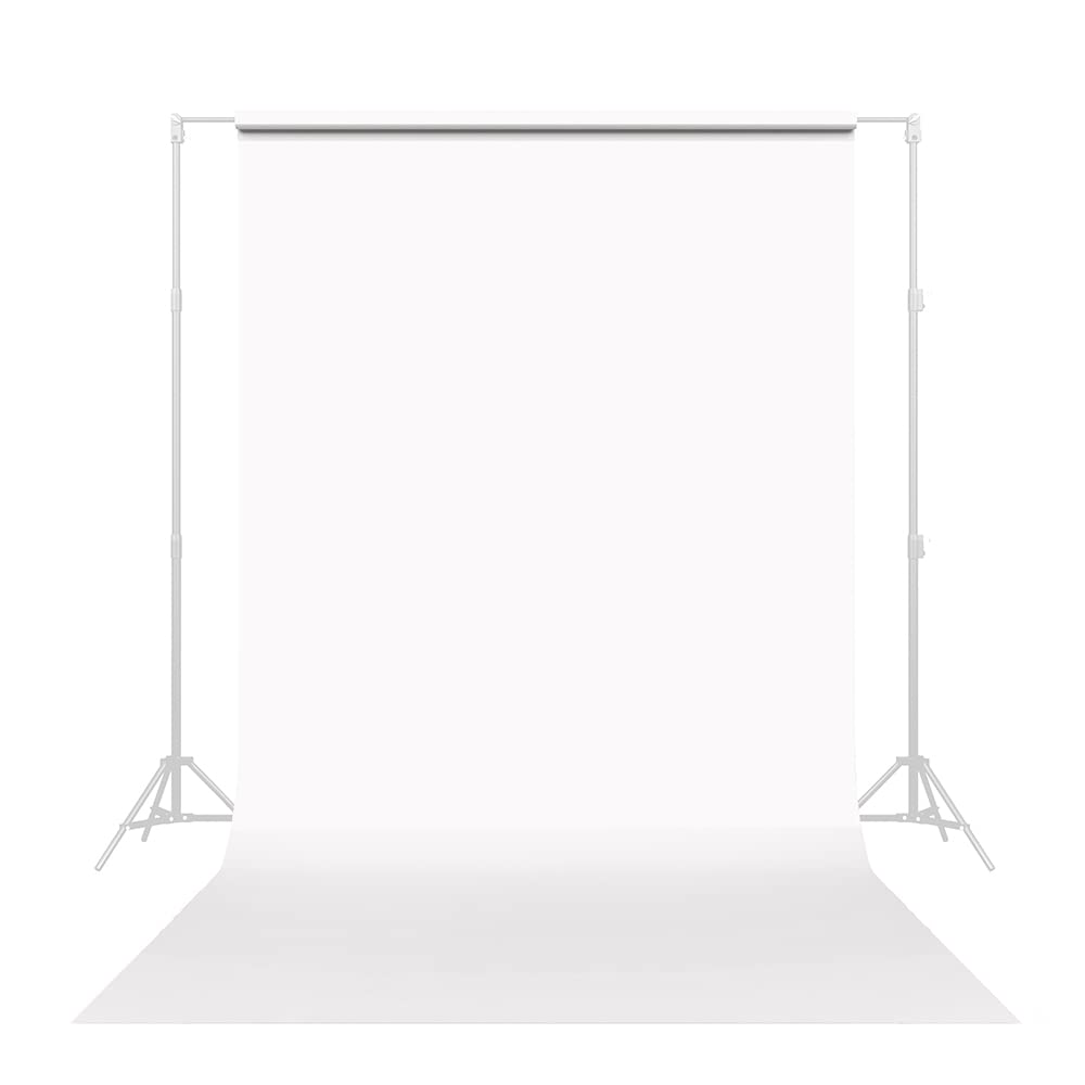 Savage Seamless Paper Photography Backdrop   Color #1 Super White, Size 86 Inches Wide X 18 Feet Long, Backdrop For Youtube Vide