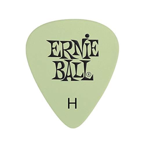 Ernie Ball Guitar Picks, Heavy, Super Glow, 12 Pack (P09226)