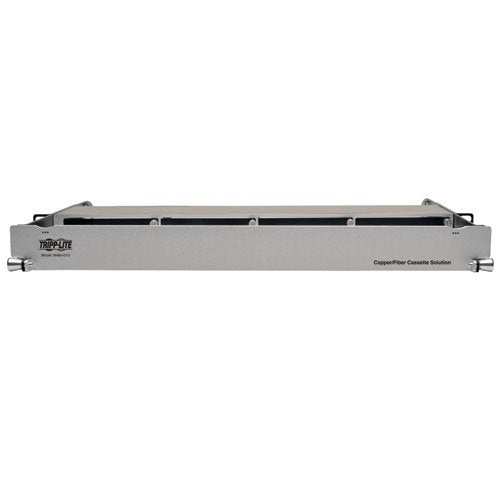 Tripp Lite High Density Copper Fiber Enclosure Panel 4-Cassette Capacity 1U (N484-01U)