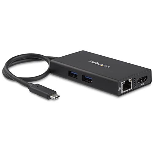 Startech.Com Usb C Multiport Adapter   Usb C Travel Docking Station With 4K Hdmi   60W Power Delivery Pass Through, Gbe, 2Pt Usb