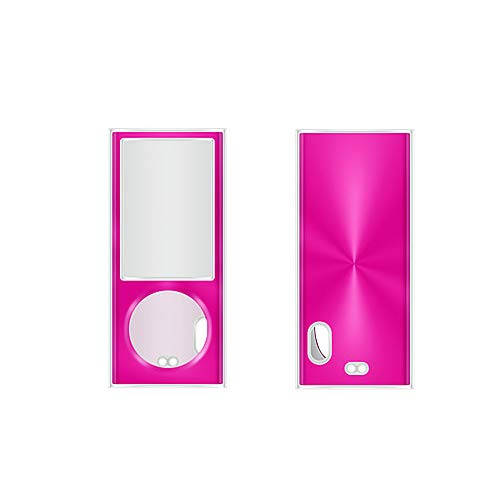 Apple Ipod Nano 5Th Gen 2 Piece Snap On Hard Case Cover Screen Protector Guard (Hot Pink)