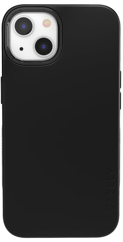 Casely Iphone 13 Case | Compatible With Magsafe | Black On Black Protective Case