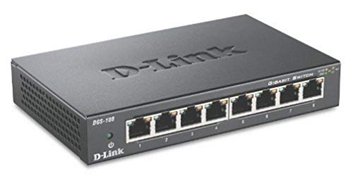 D Link Dgs 108 8 Port Gigabit Ethernet Switch