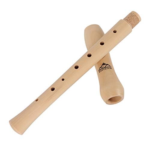 Eastrock Recorder Instrument For Kids Adults Beginners Maple Wood C Key Soprano Recorder German Style 2 Piece With Hard Case