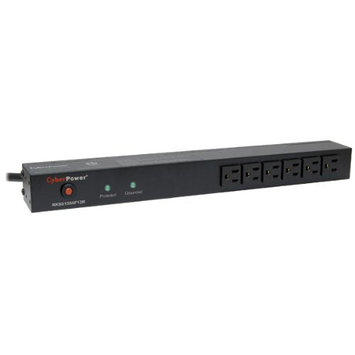 Cyberpower Rkbs15S6F8R Rackbar Surge Protector 120V15A 14 Outlets 15 Foot Power Cord 1U Rackmount