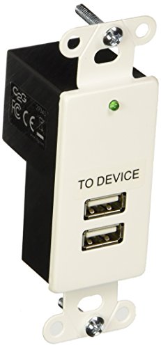 C2G Usb Extender, 2 Port Usb 1.1 Over Cat5, Superbooster Extender, Wall Plate, White, Cables To Go 29345