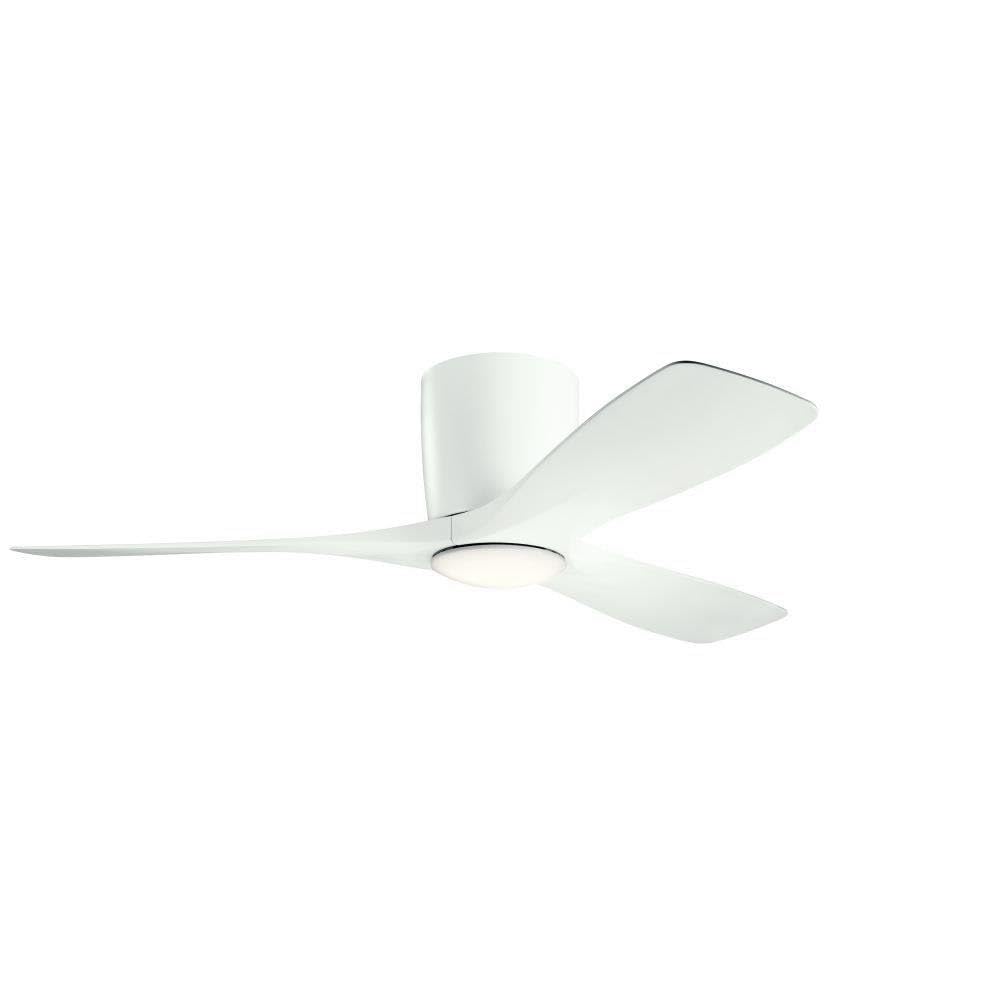 Kichler 300032Mwh Volos, 48'' Ceiling Fan With Led Lights & Wall Control, Matte White