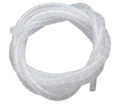 12Mmx5 Mtr White Cable Protector Sleeve Spiral Wire Sleeve Cable Wrap Polyethylene For Robotics Machinery And 3D Printer Cnc Mac