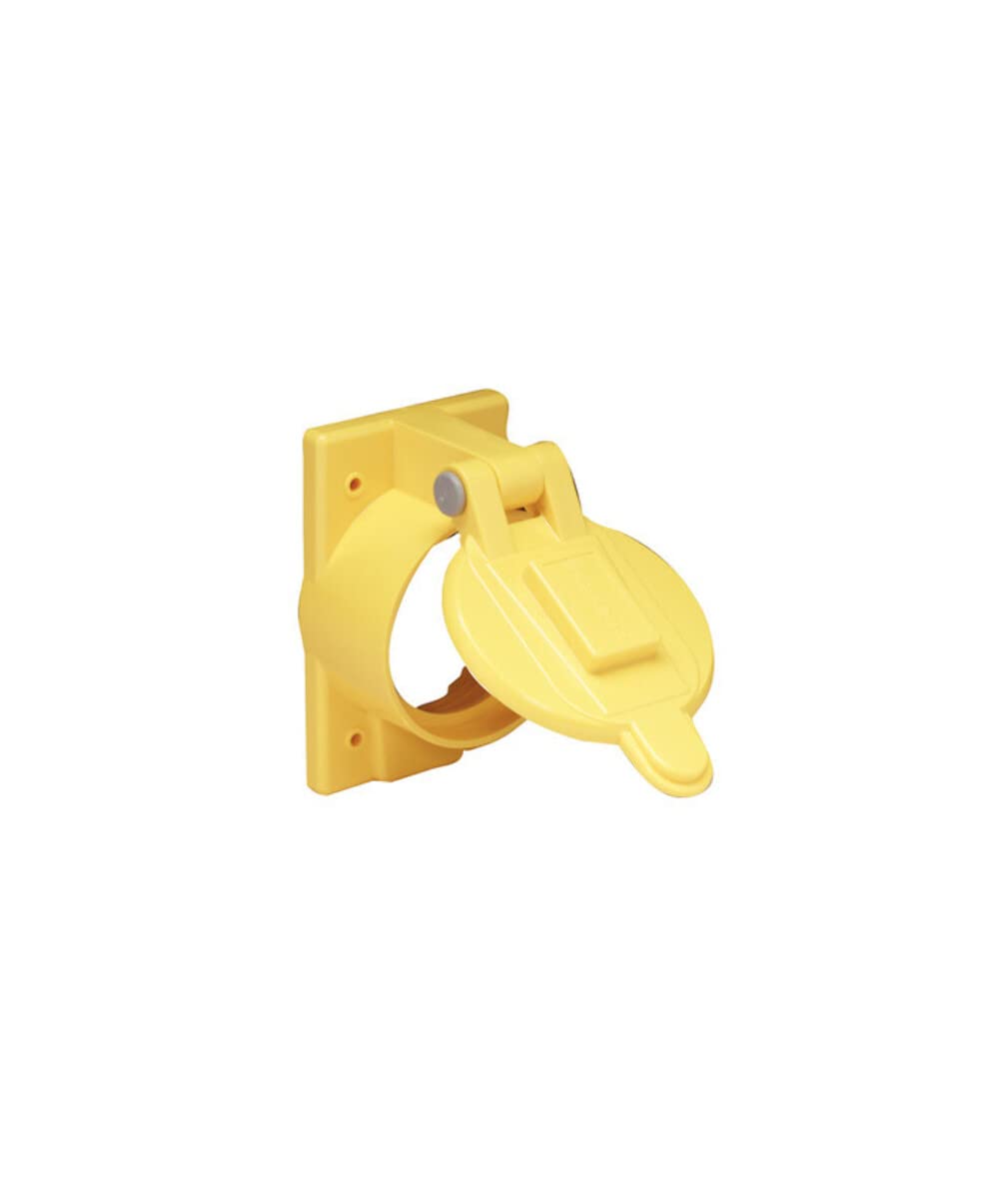 Marinco 7788Cr Marine Lexan Weatherproof Electrical Cover With Lift Lid (Fits 50 Amp Single Receptacles 6369Cr And 6370Cr)