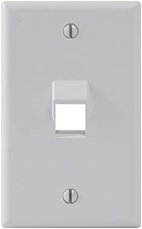 FACEPLATE, ANGLED, 1GANG, 1PORT, WHITE