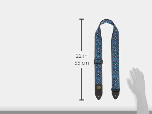 Ernie Ball Classic Jacquard Guitar Strap/Bass Strap - Indigo Orchid