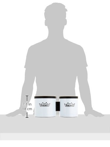 Remo Bg-5300-00 Festival Bongo Drum - White, 6-7