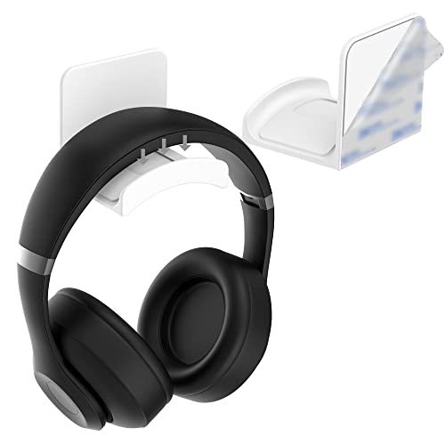 Homemount Headphone Stand Headset Holder   Adhesive Gaming Headphone Hanger Hook Desk Mount For Most Headphone & Controller (Whi