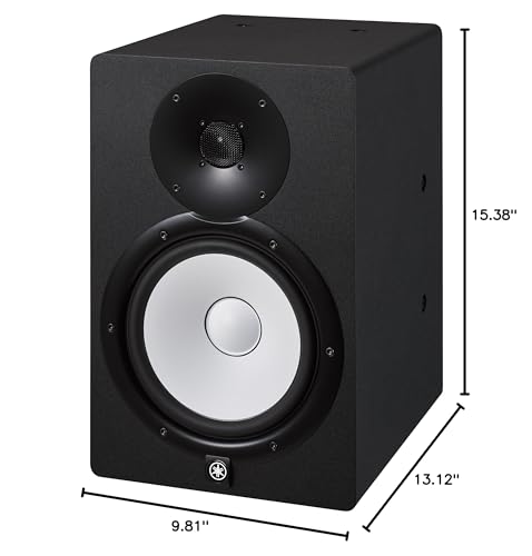 Yamaha Hs8I Studio Monitor With Mounting Points And Screws, Black, 8