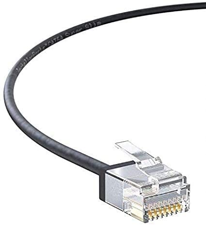 Installerparts Ethernet Cable Cat6A Super Slim Cable Utp 10 Ft (10 Pack)   Black   Professional Series   10Gigabit/Sec Network/H