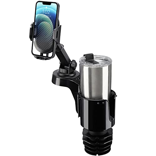 Joytutus Cup Holder Phone Mount For Car, Car Cellphone Large Adapter Long Arm With 360 Degree Rotation, Compatible Iphone, Samsu