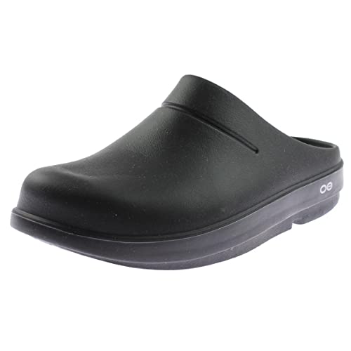 Oofos Unisex Oocloog, Black   Menas Size 5, Womenas Size 7   Lightweight Recovery Footwear   Reduces Stress On Feet, Joints  Bac
