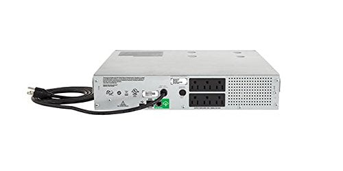 Apc 1000Va Smart Ups With Smartconnect, Smc1000 2Uc Rack Mount Ups Battery Backup, Sinewave, Avr, 120V, Line Interactive Uninter
