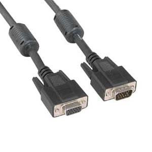 ACCL 100Ft SVGA Male to Female Cable w/Ferrite Core, 3 Pack
