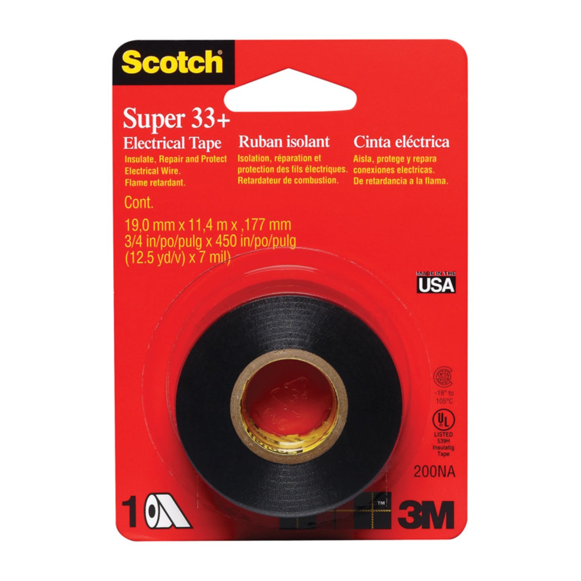 ELEC TAPE 3/4X450 (Pack of 6)