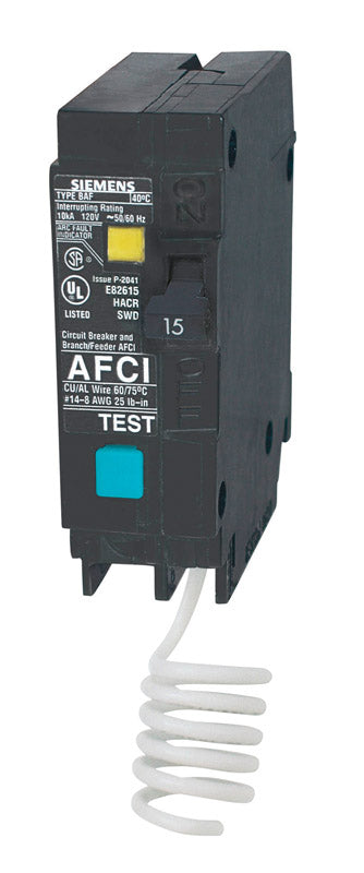 Bkr Smens Afci 1P 15A 1'' (Pack Of 1)