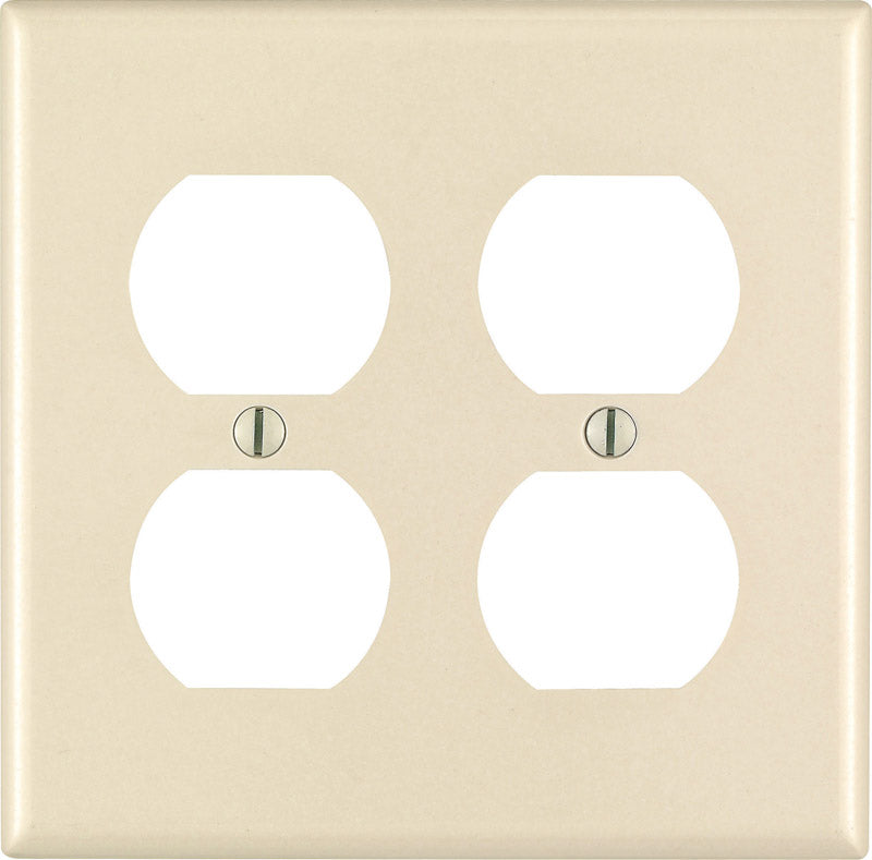 WALLPLT 2G DUPLEX LT ALM (Pack of 1)