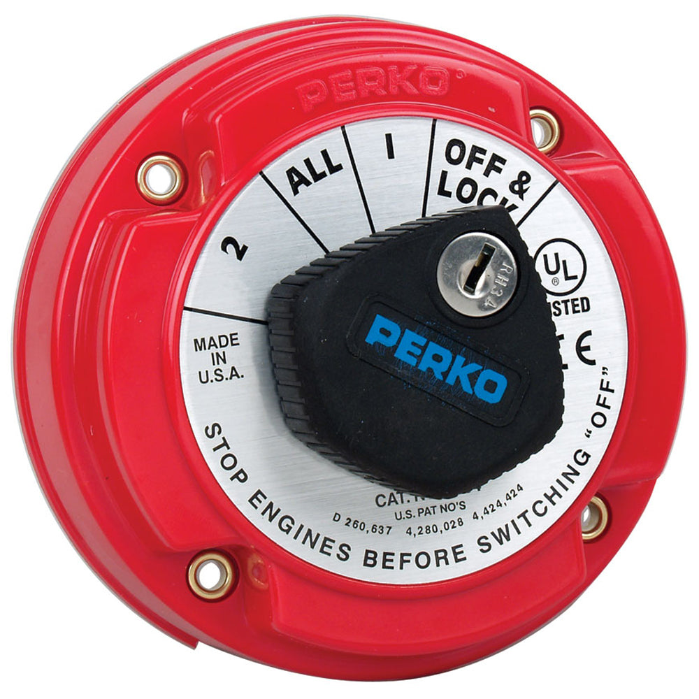 Perko 8504Dp Medium Duty Battery Selector Switch W/Alternator Field Disconnect & Key Lock,WBAUVA001342557