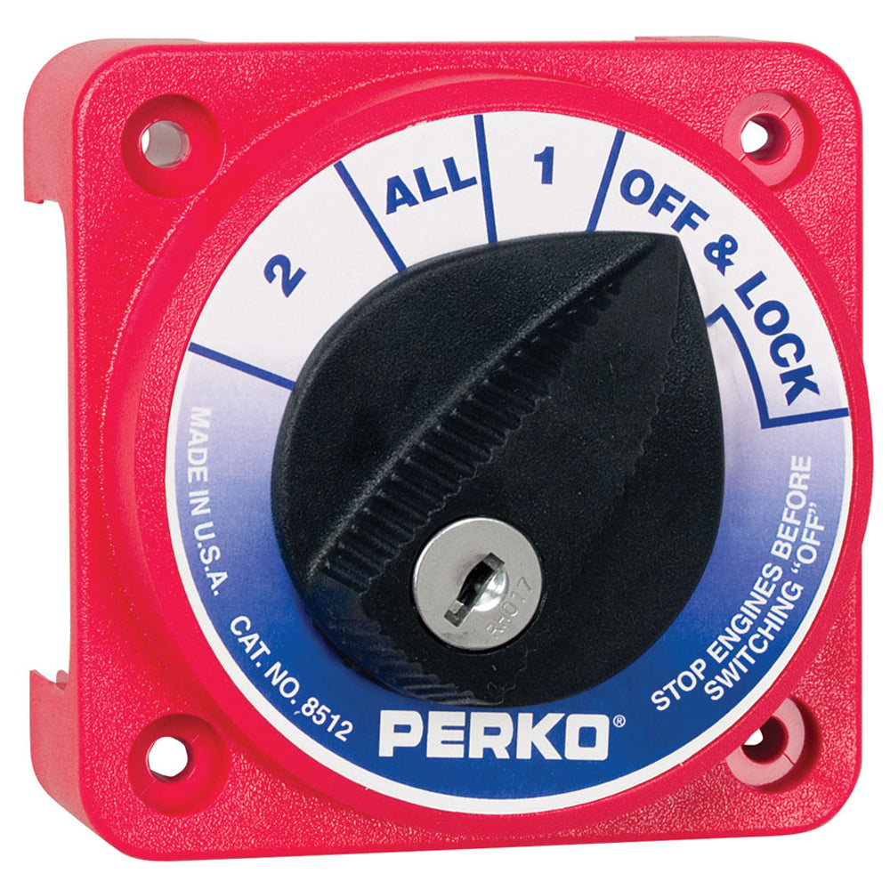 Perko Compact Medium Duty Battery Selector Switch W/Key Lock,WBAUVA001342558