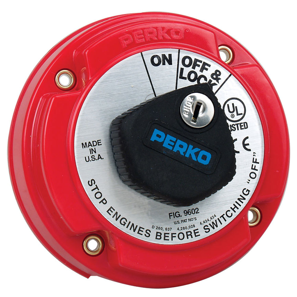 Perko Medium Duty Main Battery Disconnect Switch W/Key Lock,WBAUVA001342560
