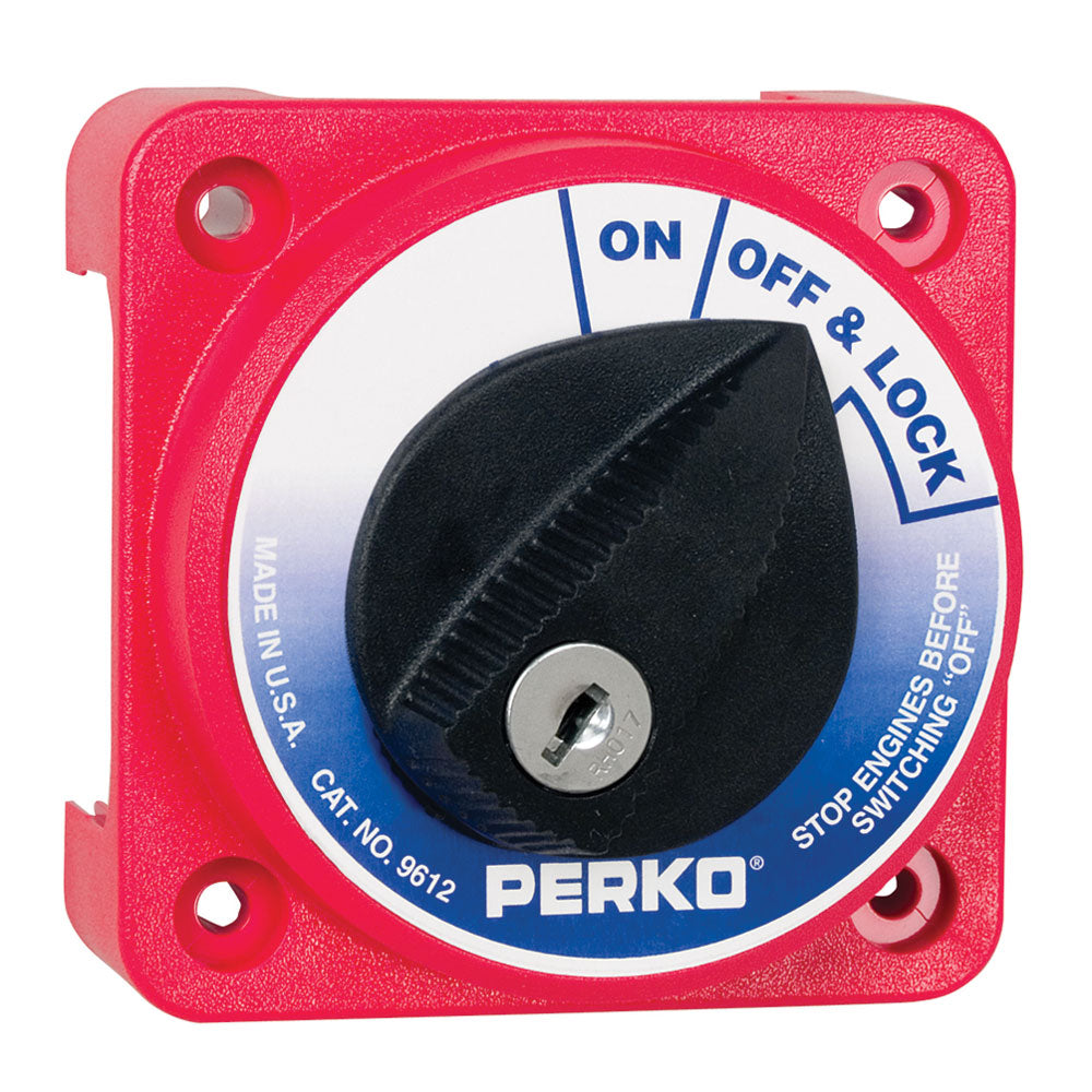 Perko 9612Dp Compact Medium Duty Main Battery Disconnect Switch W/Key Lock,WBAUVA001342561