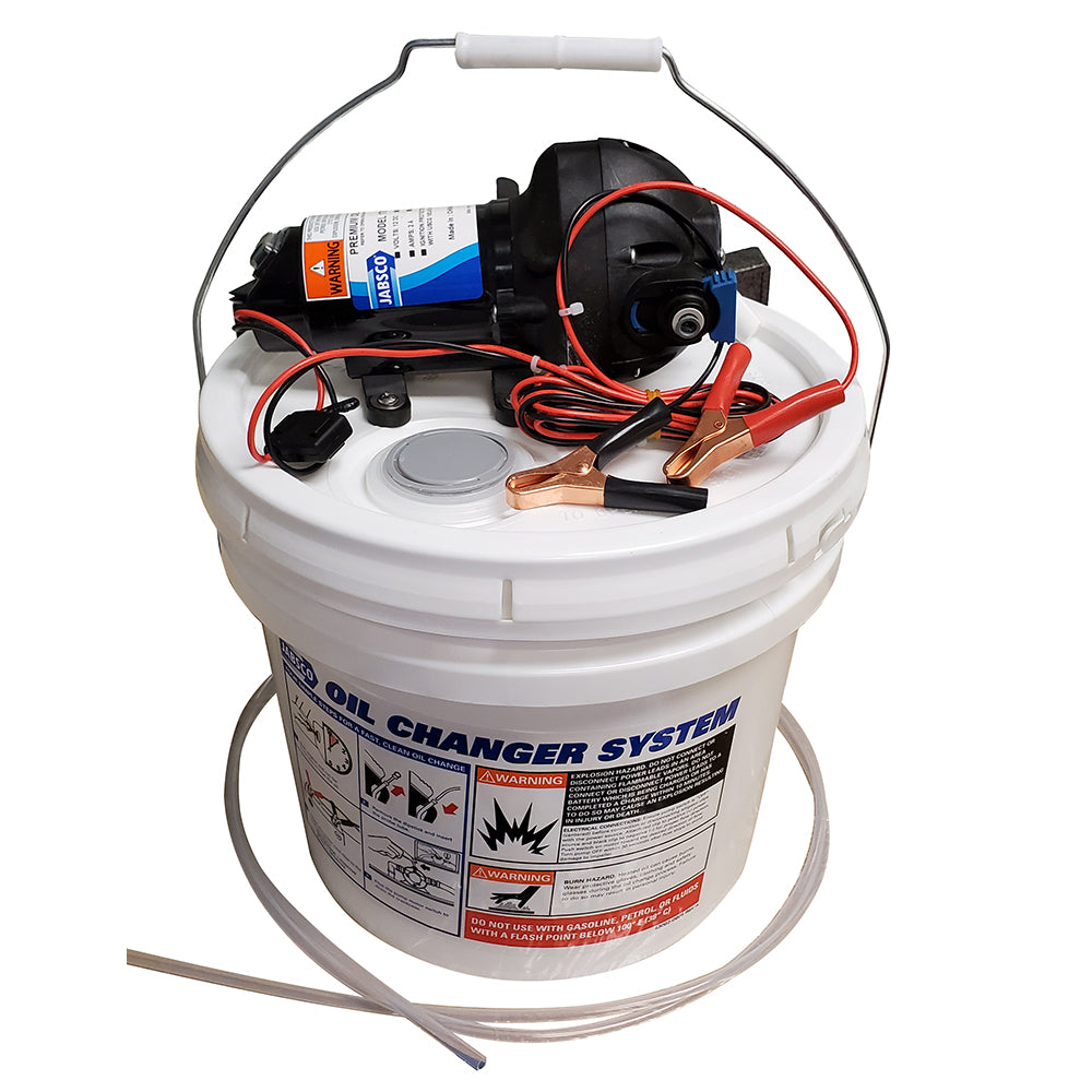 Jabsco Diy Oil Change System W/Pump & 3.5 Gallon Bucket,WBAUVA001342594