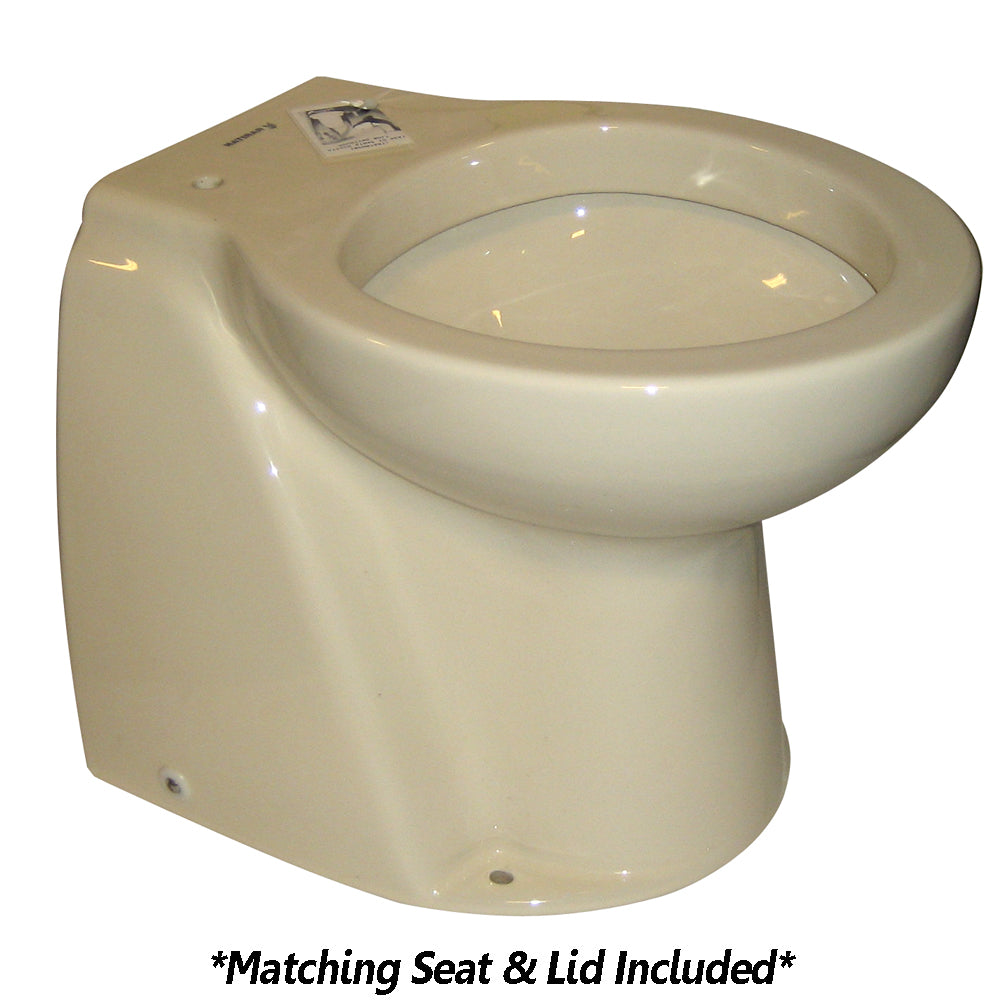 Raritan Atlantes Freedom&Reg; W/Vortex-Vac - Household Style - Bone - Remote Intake Pump - Momentary Handle - 12V,WBHDWA001342639