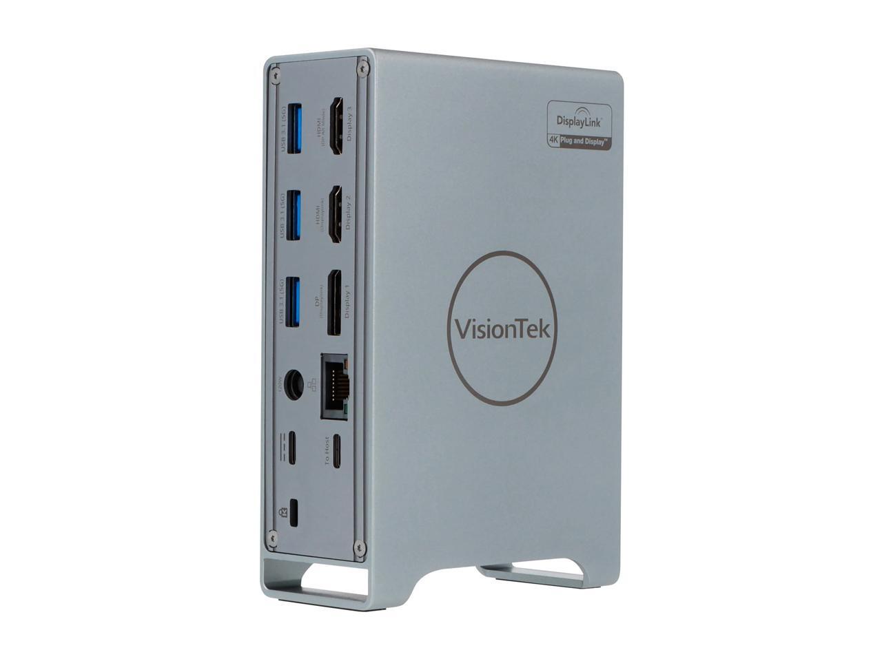 Vt7100 Usb C Docking Station3X 4K Displays 100W Power Delivery 901499