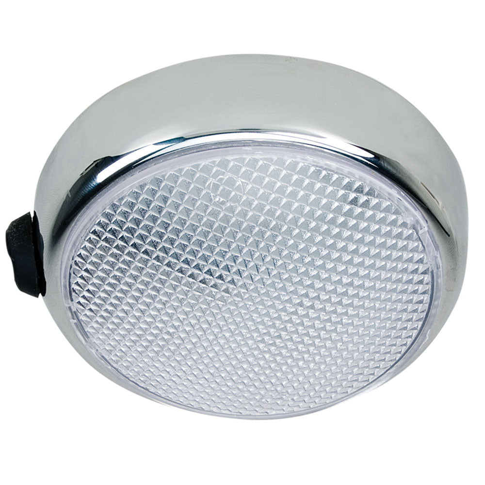 Perko Round Surface Mount Led Dome Light - Chrome Plated - W/Switch,WBAUVB00KFJOVNS
