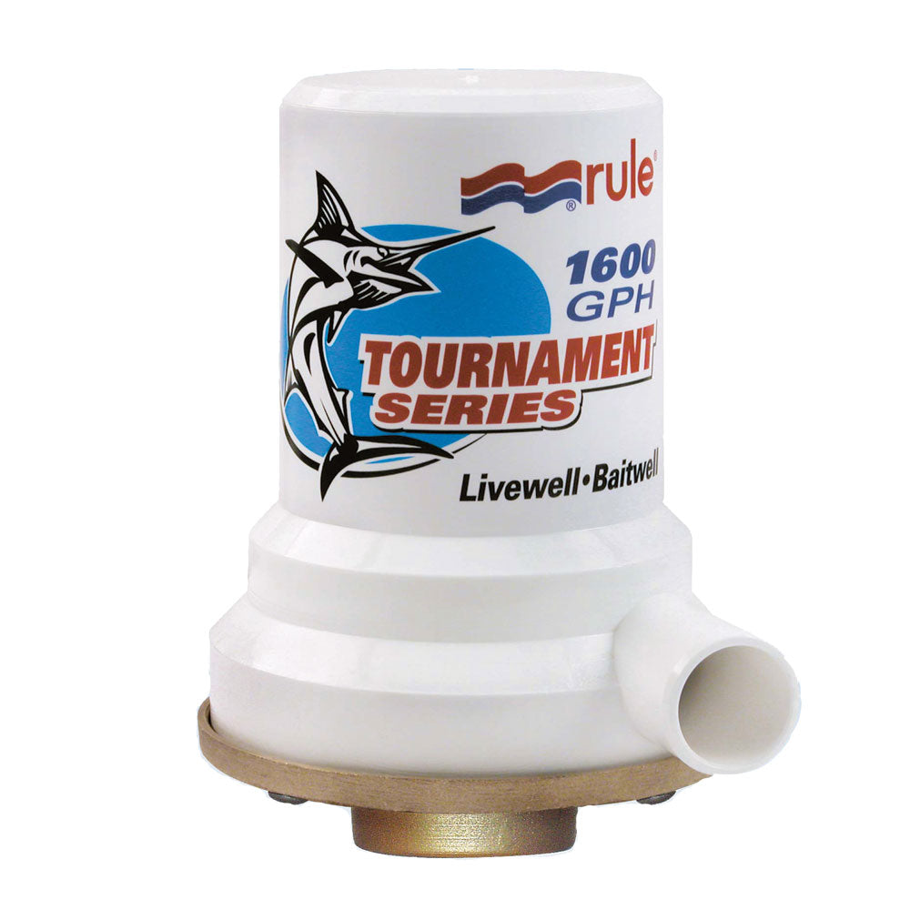 Rule Tournament Series Bronze Base 1600 Gph Livewell Pump,WBHDWA001342740
