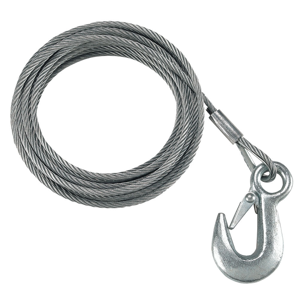 Fulton 3/16'' X 25' Galvanized Winch Cable - 4,200 Lbs. Breaking Strength,WBAUVA001342773