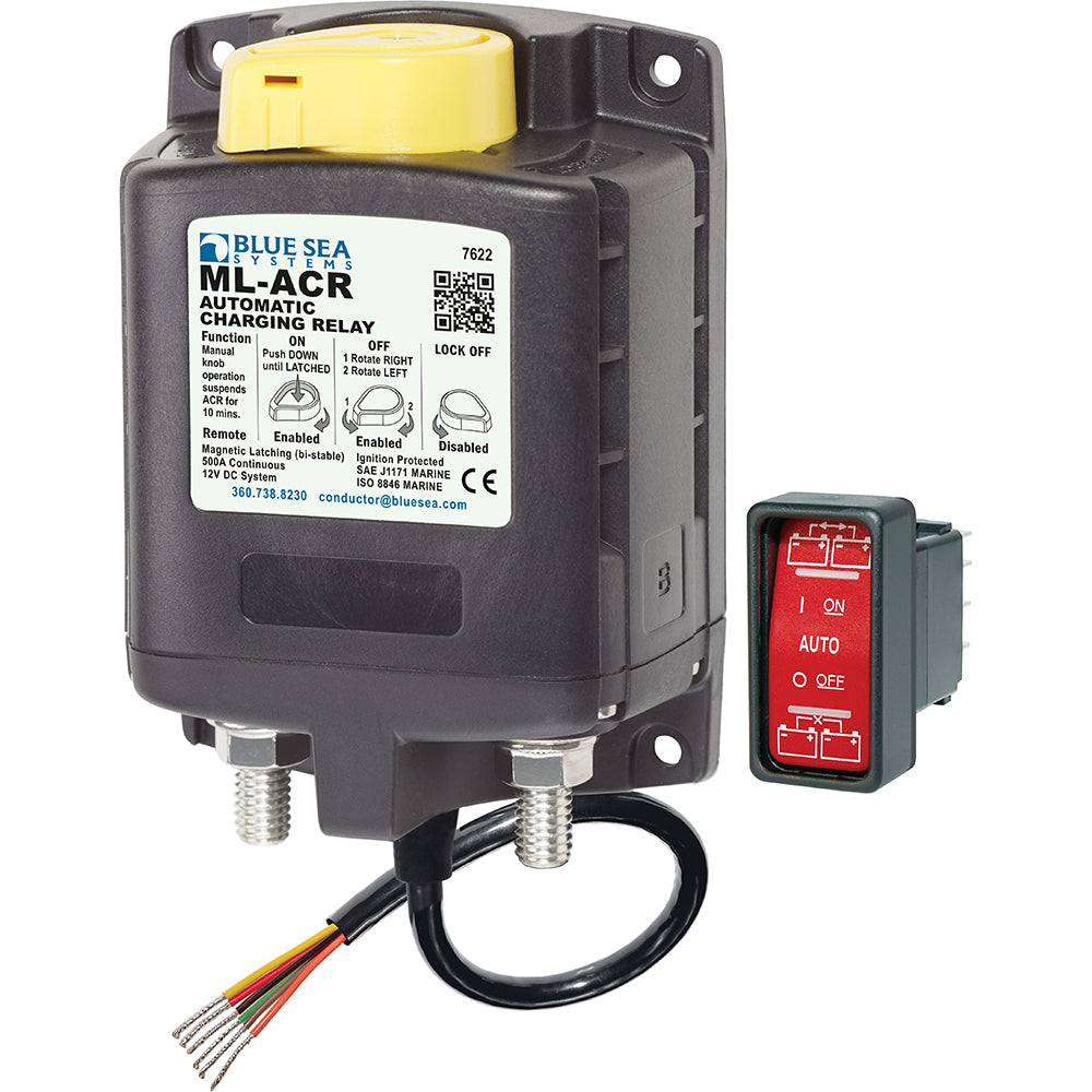 Blue Sea 7622 Ml-Series Heavy Duty Automatic Charging Relay,WBAUVA001342776