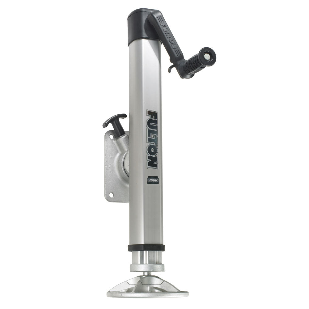 Fulton F2 Trailer Jack Bolt-On 2,000 Lbs. Lift Capacity Adjustable Swivel W/Footplate,WBAUVA001342792