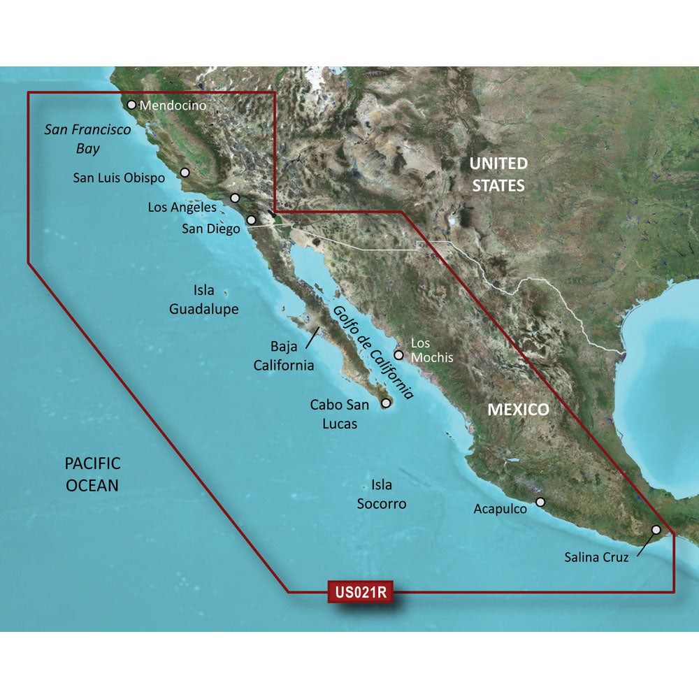 Garmin Bluechart&Reg; G3 Hd - Hxus021R - California - Mexico - Microsd&Trade;/Sd&Trade;,WBEEAB00283FTQM
